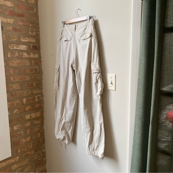 TNA ARITZIA SIZE 8 cream cargos Women's Tan Cargo Pants - Picture 8 of 12